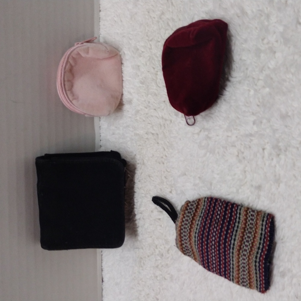 Assorted Zipper And Button Extra Small Pouch Lot … - image 6